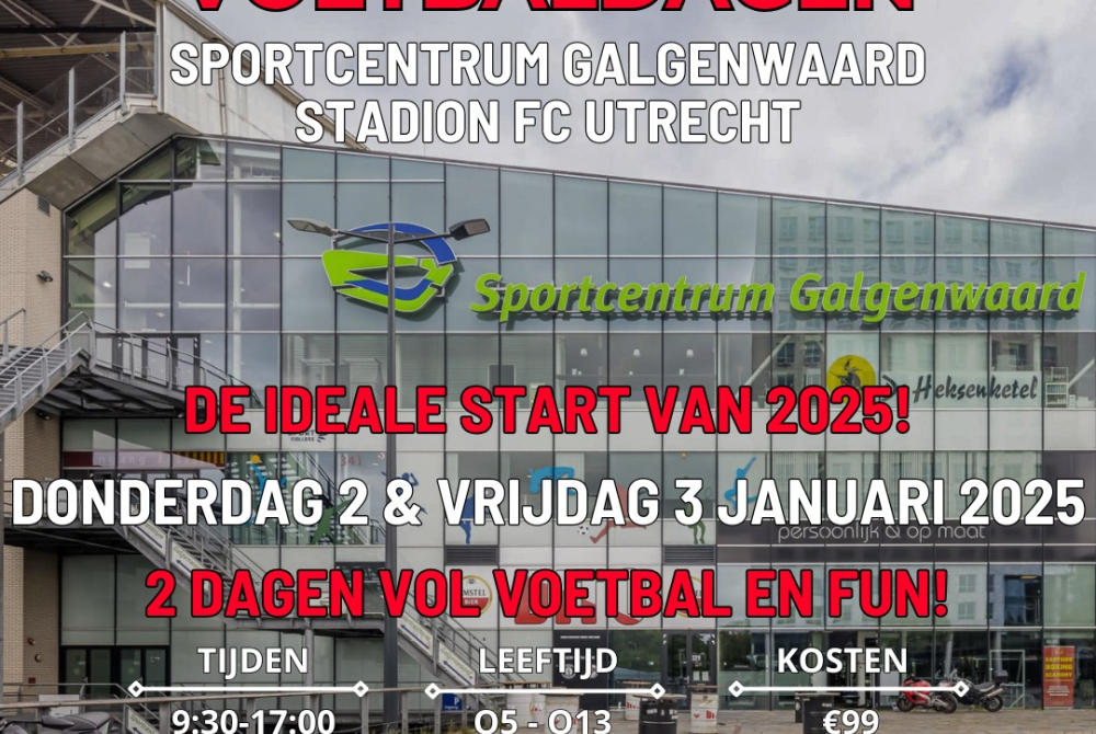 PVCV Kerst zaalvoetbaldagen in Sportcentrum Galgenwaard!