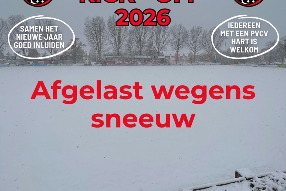 Nieuwjaarsreceptie en winter legends cup afgelast wegens sneeuw