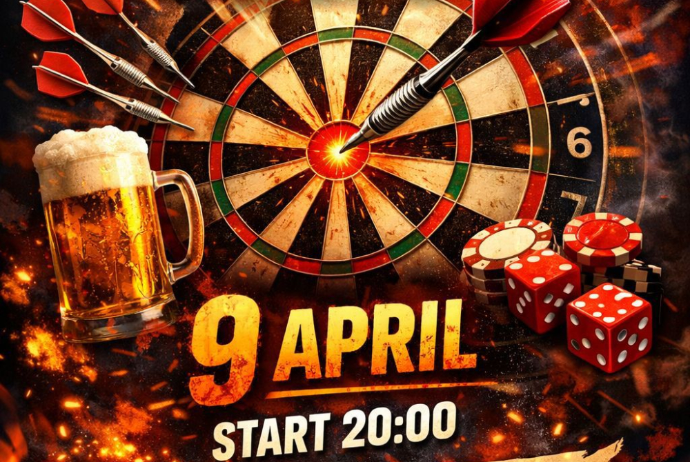 9 april Darttoernooi bij PVCV!