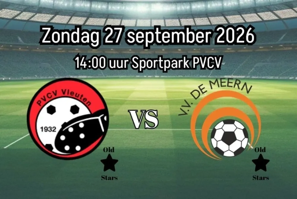 Benefietwedstrijd PVCV - VV De Meern - Old Stars
